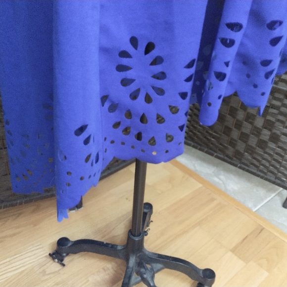 4XL(Best Fit 3X) SHEIN Cobalt Blue Cutout Dress - Picture 9 of 16